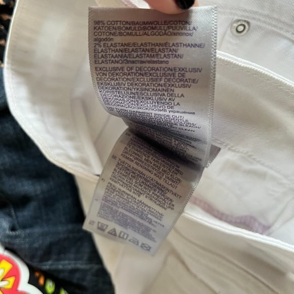 NYDJ Clarissa Colored Stretch‎ Ankle Skinny Jeans In Optic White Womens Size 6 - Picture 14 of 14